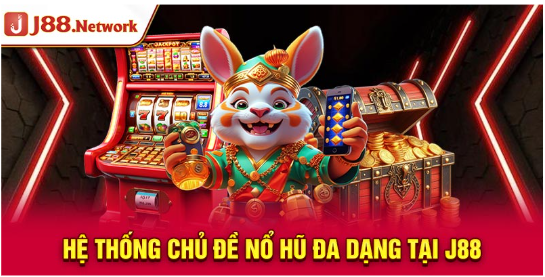 Hệ thống chủ đề nổ hũ đa dạng tại J88