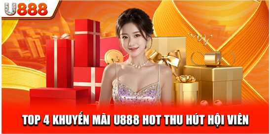 Top 4 khuyến mãi U888 hot thu hút hội viên