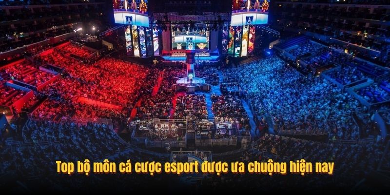Top bộ môn cá cược esport được ưa chuộng hiện nay