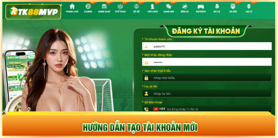 Hướng dẫn tạo tài khoản mới