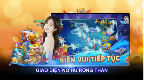 Giao diện nổ hũ Rồng Thần với rồng vàng rực rỡ