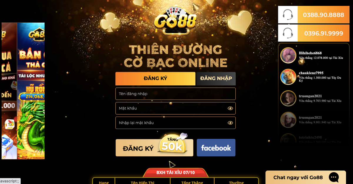 Tài xỉu online GO88