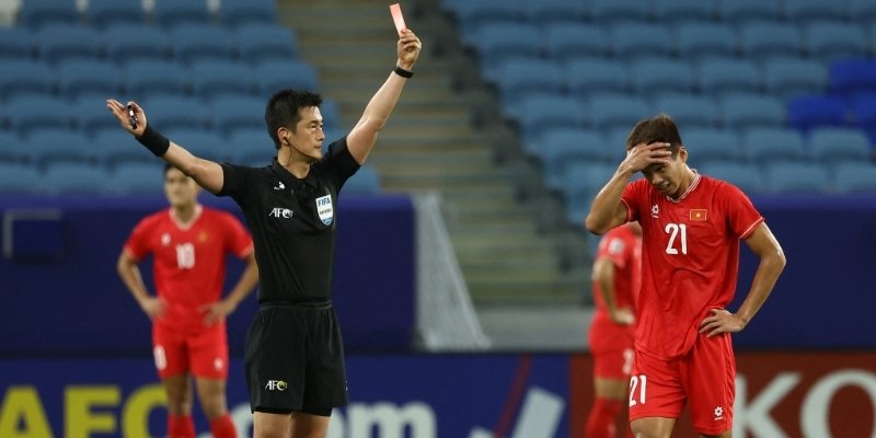 Chi tiết án phạt cho các tình huống bị thẻ đỏ