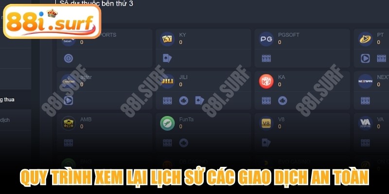 Quy trình xem lại lịch sử các giao dịch an toàn, minh bạch nhất
