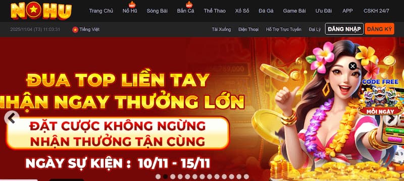 Nạp tiền ngay để nhận những ưu đãi cực khủng đến từ nohu90