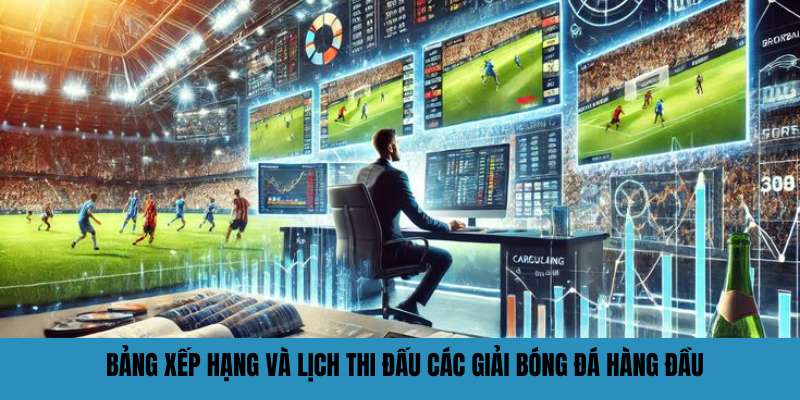 Bảng xếp hạng và lịch thi đấu các giải bóng đá hàng đầu