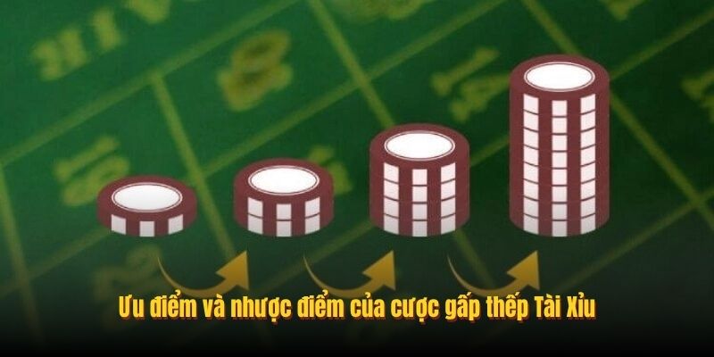 Ưu điểm và nhược điểm của cược gấp thếp Tài Xỉu