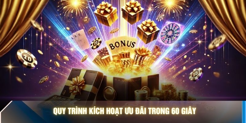 Quy trình kích hoạt ưu đãi trong 60 giây