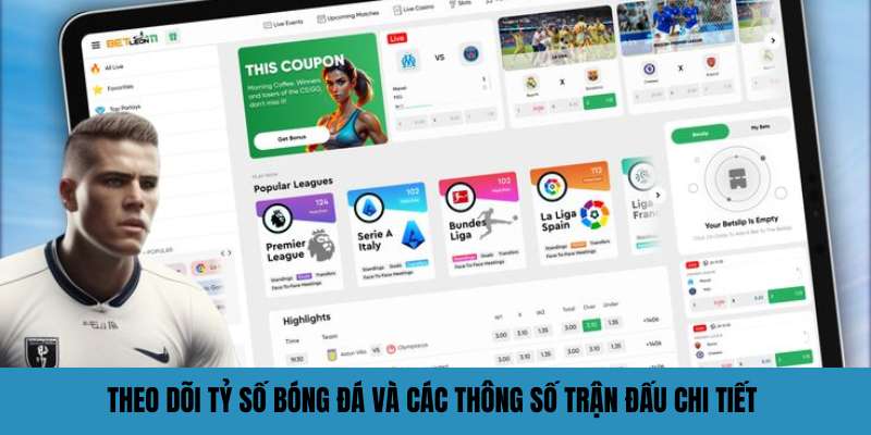 Theo dõi tỷ số bóng đá và các thông số trận đấu chi tiết 