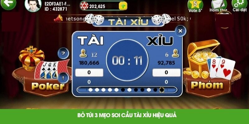 Bỏ túi 3 mẹo soi cầu tài xỉu hiệu quả