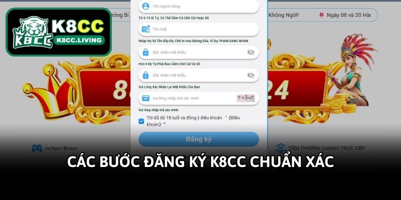 Hướng dẫn các bước đăng ký K8cc dễ hiểu