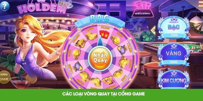 Các loại vòng quay tại cổng game