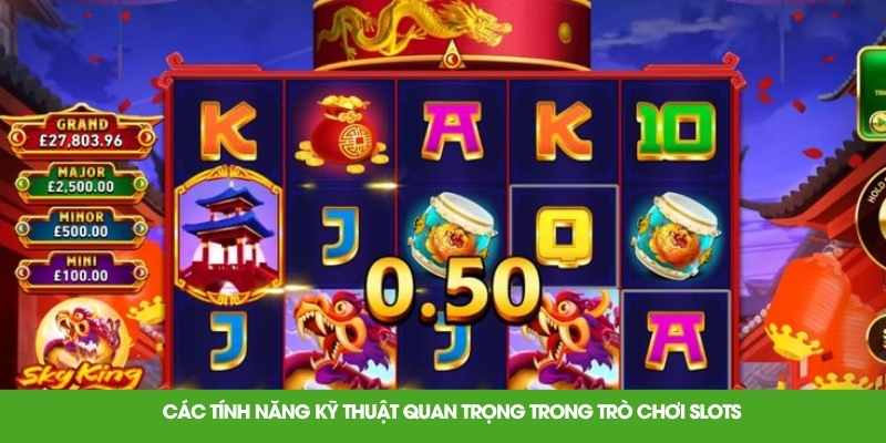 Các tính năng kỹ thuật quan trọng trong trò chơi slots