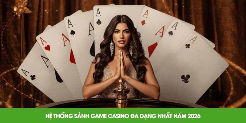 Hệ thống sảnh game casino đa dạng nhất năm 2026