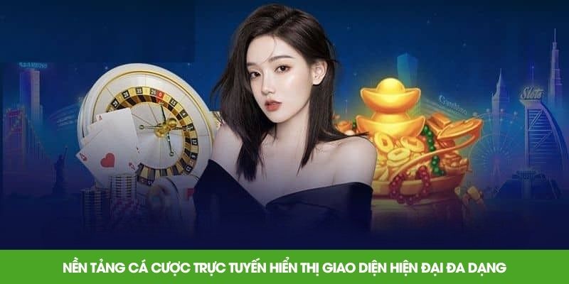 Nền tảng cá cược trực tuyến hiển thị giao diện hiện đại đa dạng