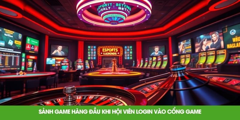 Sảnh game hàng đầu khi hội viên login vào cổng game