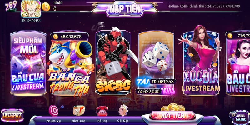 Quy trình nạp tiền 789Club đa phương thức cho bet thủ