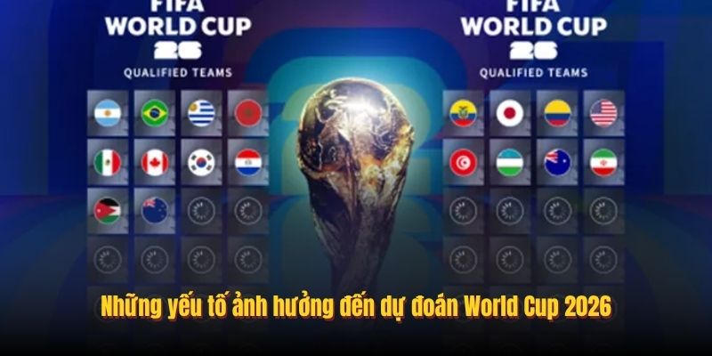 Những yếu tố ảnh hưởng đến dự đoán World Cup 2026