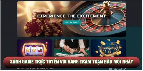 Sảnh game trực tuyến với hàng trăm trận đấu mỗi ngày