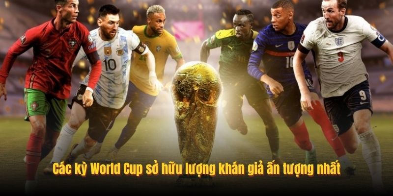 Các kỳ World Cup sở hữu lượng khán giả ấn tượng nhất