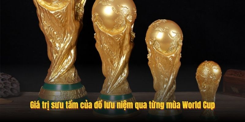 Giá trị sưu tầm của đồ lưu niệm qua từng mùa World Cup