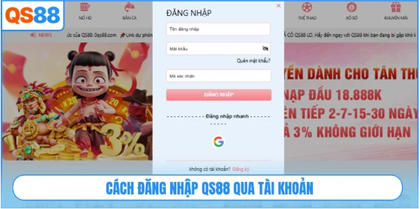 Cách Nạp Rút Tiền Tại QS88.COM