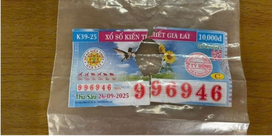 Dấu hiệu nhận biết vé số còn nguyên trạng